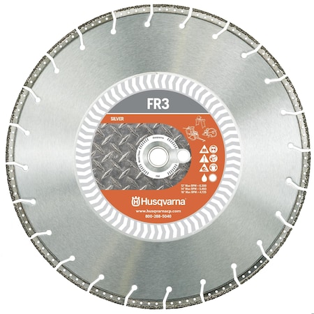 Husqvarna Vari-Cut FR3 Diamond Blade, 10in, Wet/Dry 546192002